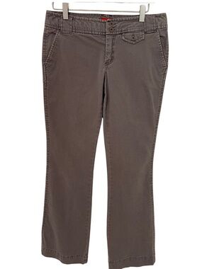 Mossimo Mid-Rise Bootcut Pants in Charcoal Grey - Size 7 (Junior/Teen) fit